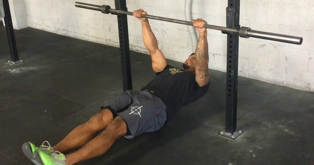 Supine Barbell Row